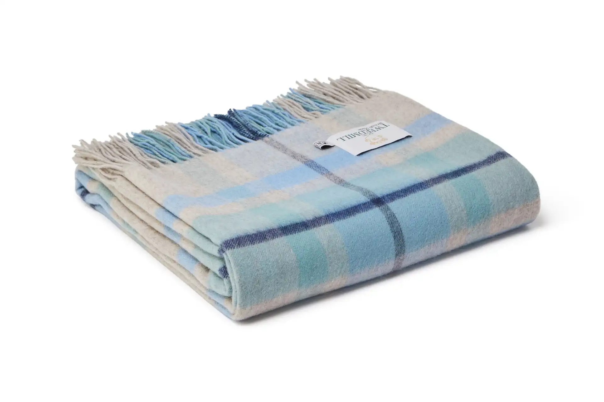 Deka z jehněčí vlny - Bright Check/Skye