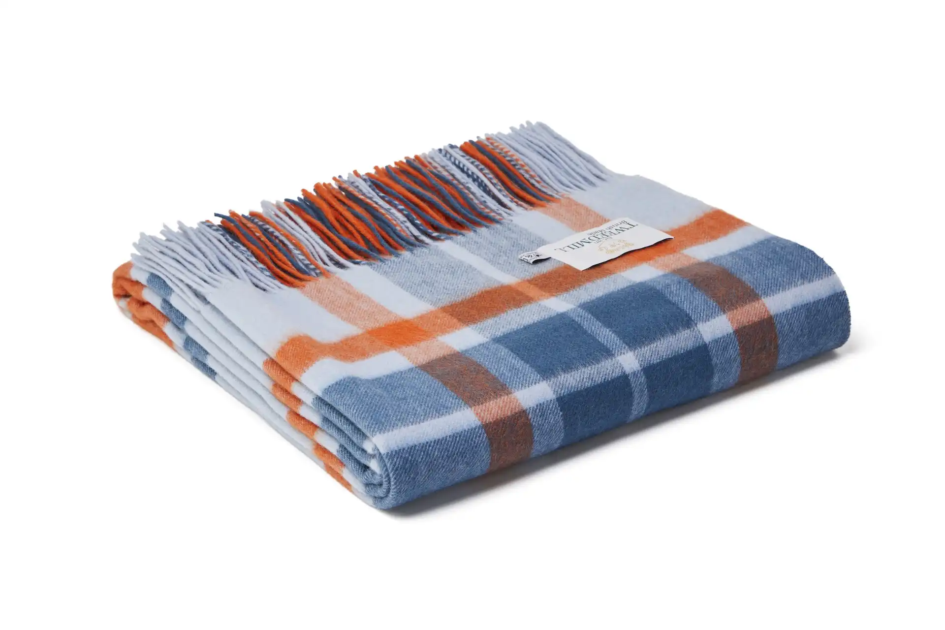 Deka z jehněčí vlny - Bright Check/Santorini