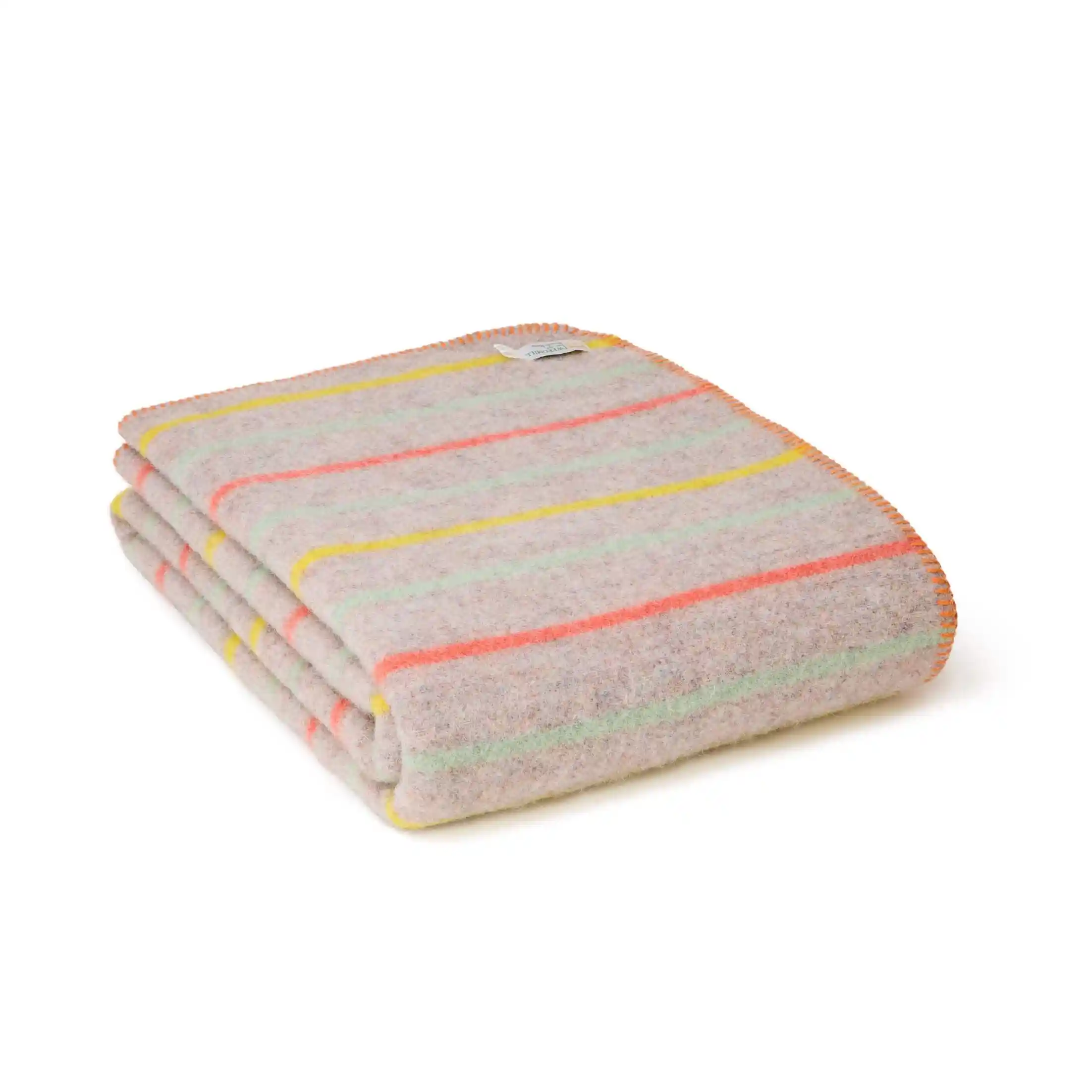 Deka z recyklované vlny - Random Stripe