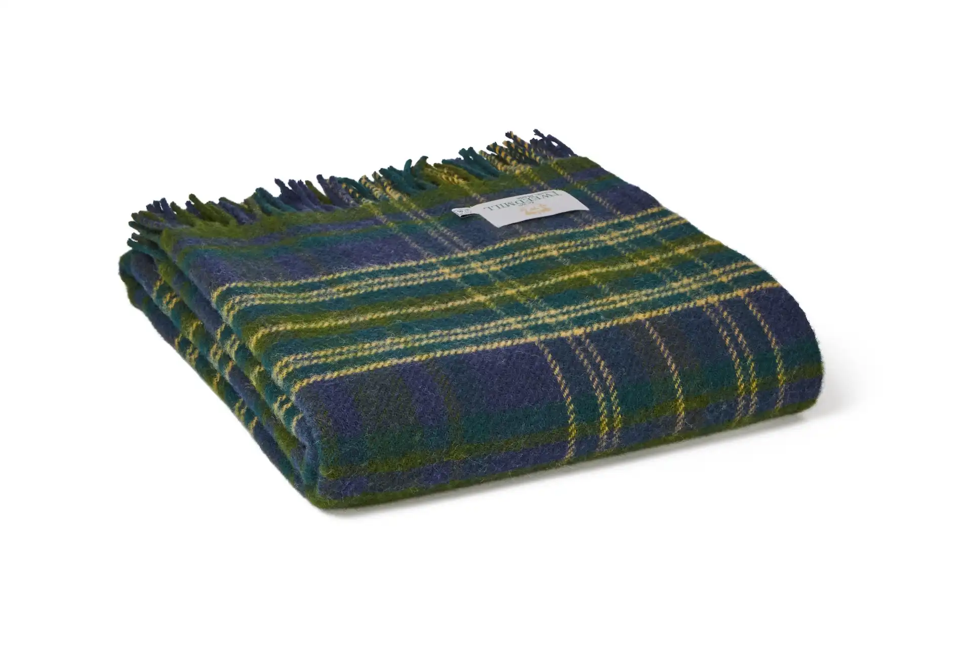 Deka z čisté vlny - 70x183cm - Tartan/Forest Tartan