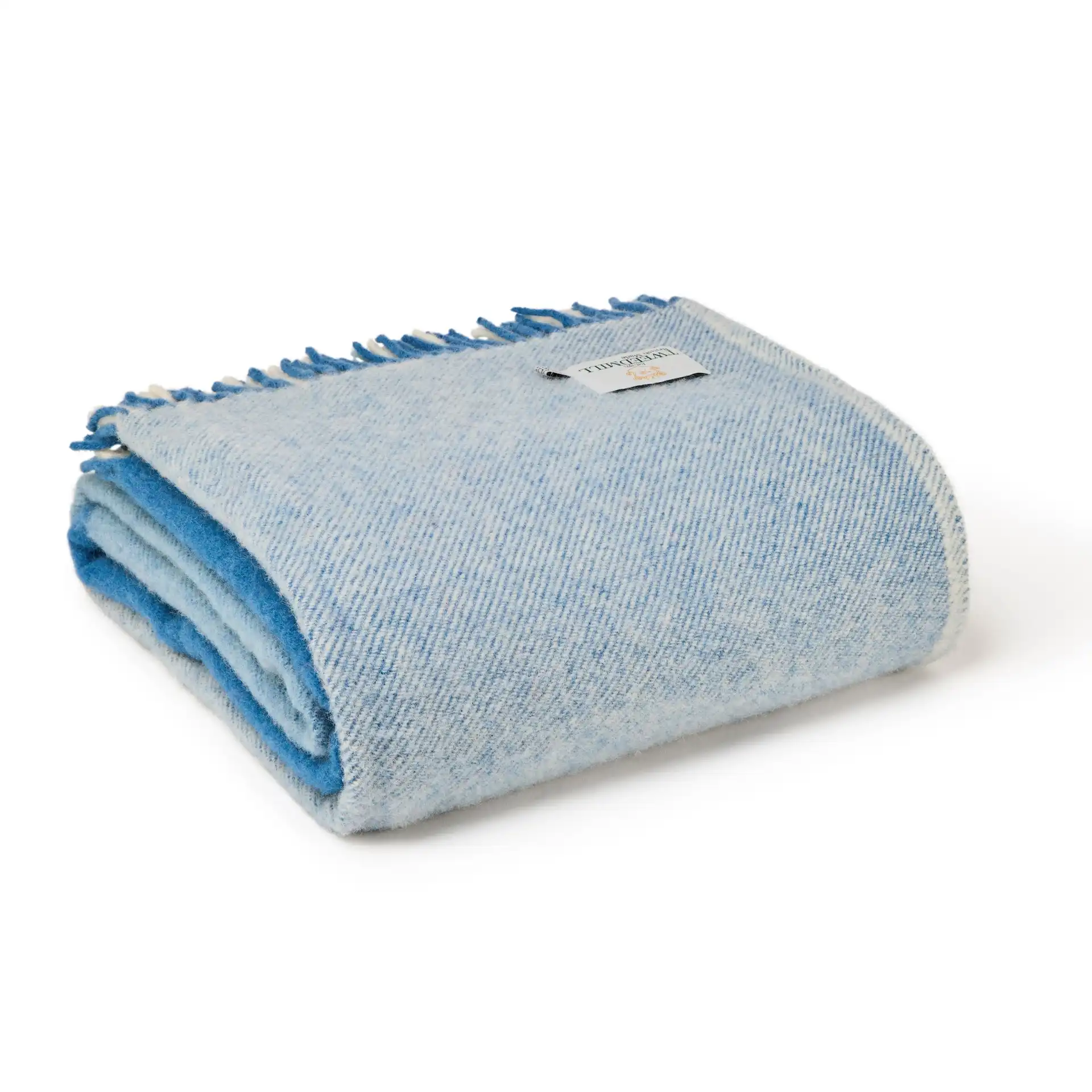 Throw from pure new wool - Paddock Check/Blue Jay 