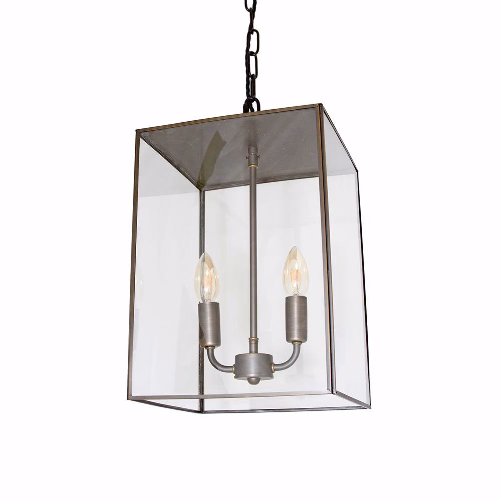 Langdon Lantern Pendant Light Blackened Brass